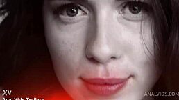 Jessie Way and Lina Love in Vegas bachelor party with double penetration