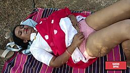 Indian Couple Shares Passionate Outdoor Moments