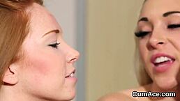 Spicy Bombshell Swallows Cum Load