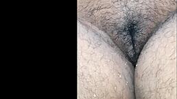 I watch my cute indian step mom pissing in the bath room.