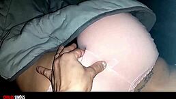 check this hot brunette with a huge ass riding hard on a massive rod