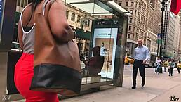 Beautiful Ebony Ass in Candid Hidden Shots