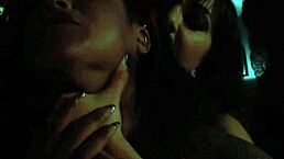 Goth femdomina feels intense gagging pleasure