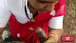 Indian Couple Shares Passionate Outdoor Moments