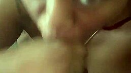 this pretty redhead is such a slut, gagging on cock and licking balls in blowjob