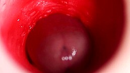 She fills camera with cum in anal creampie