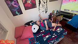 brazilian teen with big cock in live fucking session