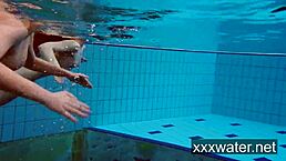 milana and katrin strip each other underwater