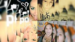 Nasty slut Scarlett eats 11 loads on birthday cake 😋