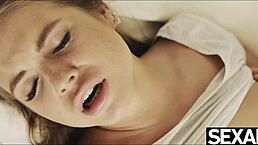 I watch two hot lesbians with big natural tits suck and finger each other outdoors