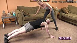 kyla keys allison bloom workout stiff cock