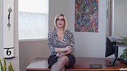 Principal Sara Jay Plays With Her Strap-On