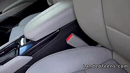 Blonde Teen 18+ Bangs Stranger In Car