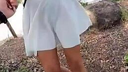 Real Couple Fucks Outdoors On Mountain