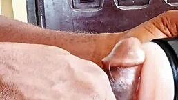 Masturbating With New Toy In Public Setting