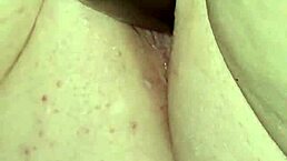 playing with my pussy lips before heading to work