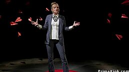 Blonde domme, are you anal fucking your black slave?