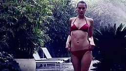 Alessandra Ambrosio Performs Teasing Striptease Undressing