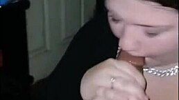 Young lady sucks dick and gets facial.