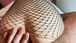 Latina amateur bent over for doggystyle in panties