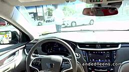 Blonde Teen 18+ Bangs Stranger In Car