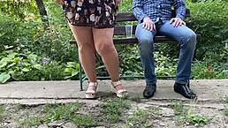 Hot nectar from my mother-in-laws pussy right outside