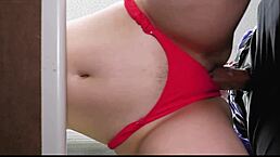 Loss Prevention Officer Brings Suspect to Backroom for Cowgirl Riding Punishment