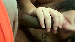 Does Snowbunnyqueen27 deepthroat that big black cock sloppy?