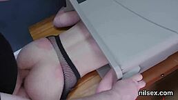 Foxy Kitten Endures Harsh Anal Therapy with Ass to Mouth in Madhouse