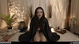 Witch Mistress Gets Magic Controlled With Voodoo Doll And Squirts