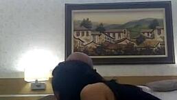 Elisa Sanches giving ass to endowed black and drinking milk with taste of c