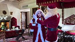 Granny Carmen Claus Sucks Elf Cock