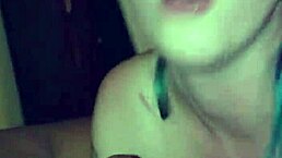 Nasty Slut Giving Sloppy Top to Bbc