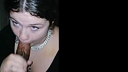 Young lady sucks dick and gets facial.