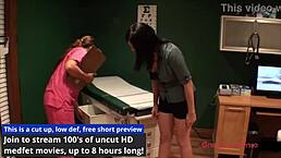 Tina Lee Comet Embarrassed in Gyno Exam