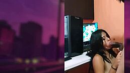 Mexican Brunette Milf Moans During Missionary Blowjobs With Natural Tits In Pov.