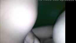 I'm penetrating my wife's ass in the bedroom.