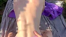 Creampie On The Beach With Teen. 🌊