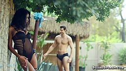 Nia Nacci Takes Dick in Cowgirl and Doggy Outdoor