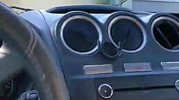 Handjob Tribute in Car