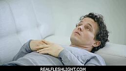 Wild dream with busty doctor and patient using fleshlight.