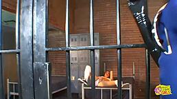 busty femdom cop tory lane dominates lesbian prisoner lindsey meadows with strapon