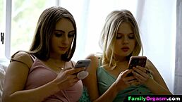 cute girl cheats with friend's step dad in doggystyle 😏