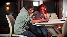 She ditches her lessons to give my cock a good jacking off 😏