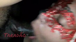 This mature puta with huge saggy tits is mamando meu pau in lingerie