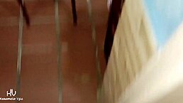 Stepdaughter strips live for stepdad 😍 big cock action