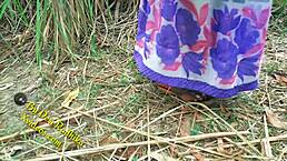 Indian couple enjoys outdoor sex in the forest