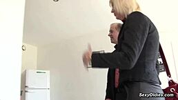 French blonde milf feels intense anal pleasure.