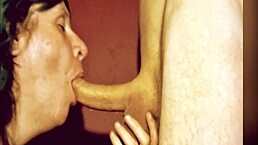 the goat takes a long cock deep in her throat
