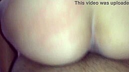 Wife cheats on husband with friend in rough bareback fucking.